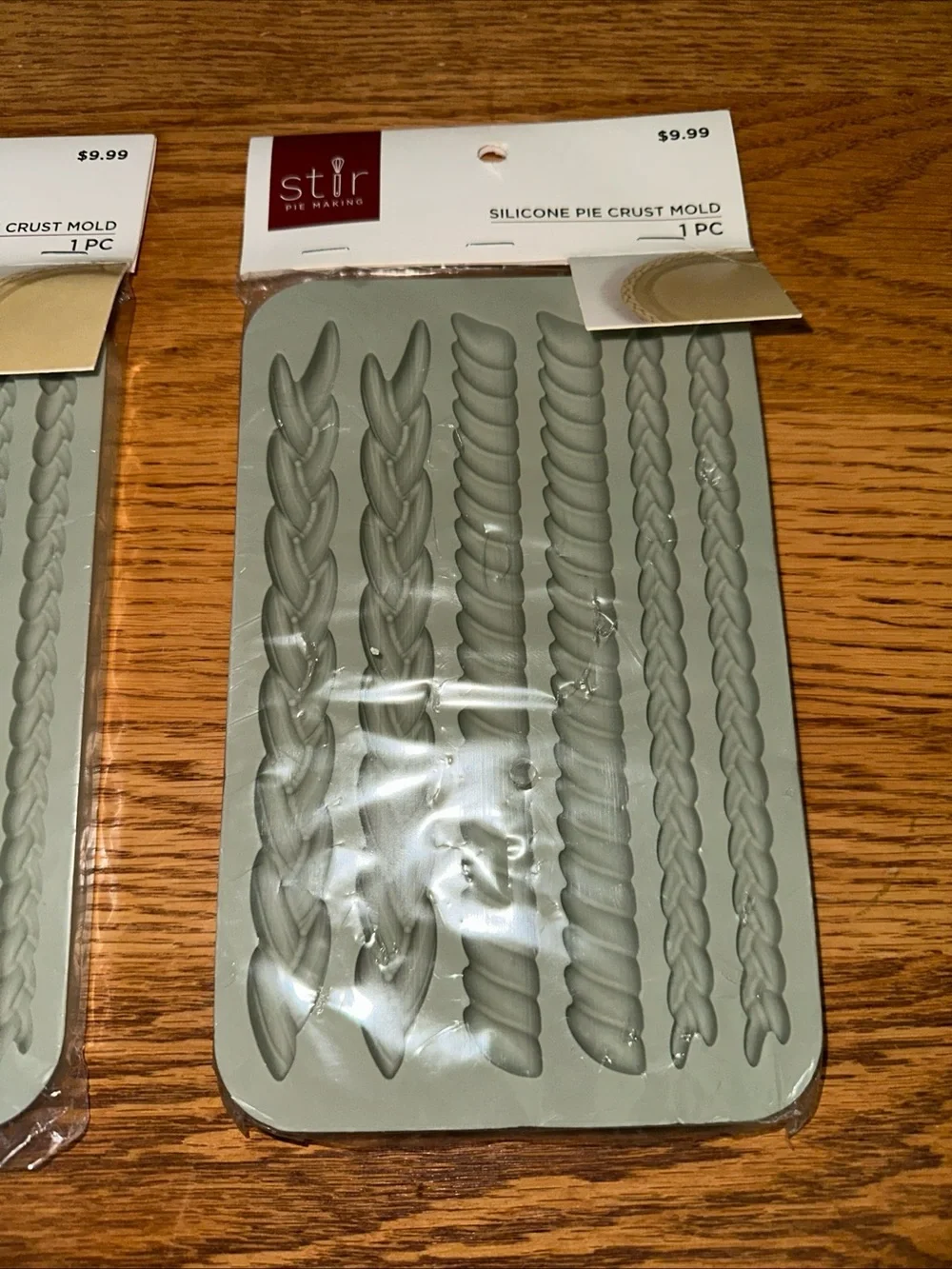 Stir Pie Making Silicon Pie Crust Mold NWT Set Of 2